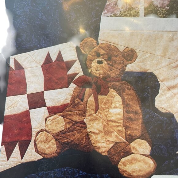 Quilters Teddy Bear Pattern Iron-On Templates Alicias Attic Prairie Christmas u - Picture 2 of 12